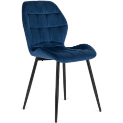 Обеденный набор 1+4 Mebel Elite Clark 120/160 Lucky (White/Black/Dark Blue) Thumb