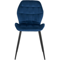 Обеденный набор 1+4 Mebel Elite Clark 120/160 Lucky (White/Black/Dark Blue) Thumb