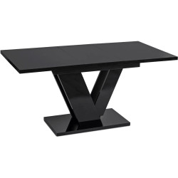 Обеденный набор 1+4 Mebel Elite Clark 120/160 Rick (Black/Grey) Thumb