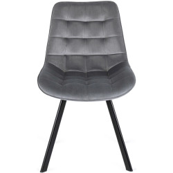 Обеденный набор 1+4 Mebel Elite Clark 120/160 Rick (Black/Grey) Thumb