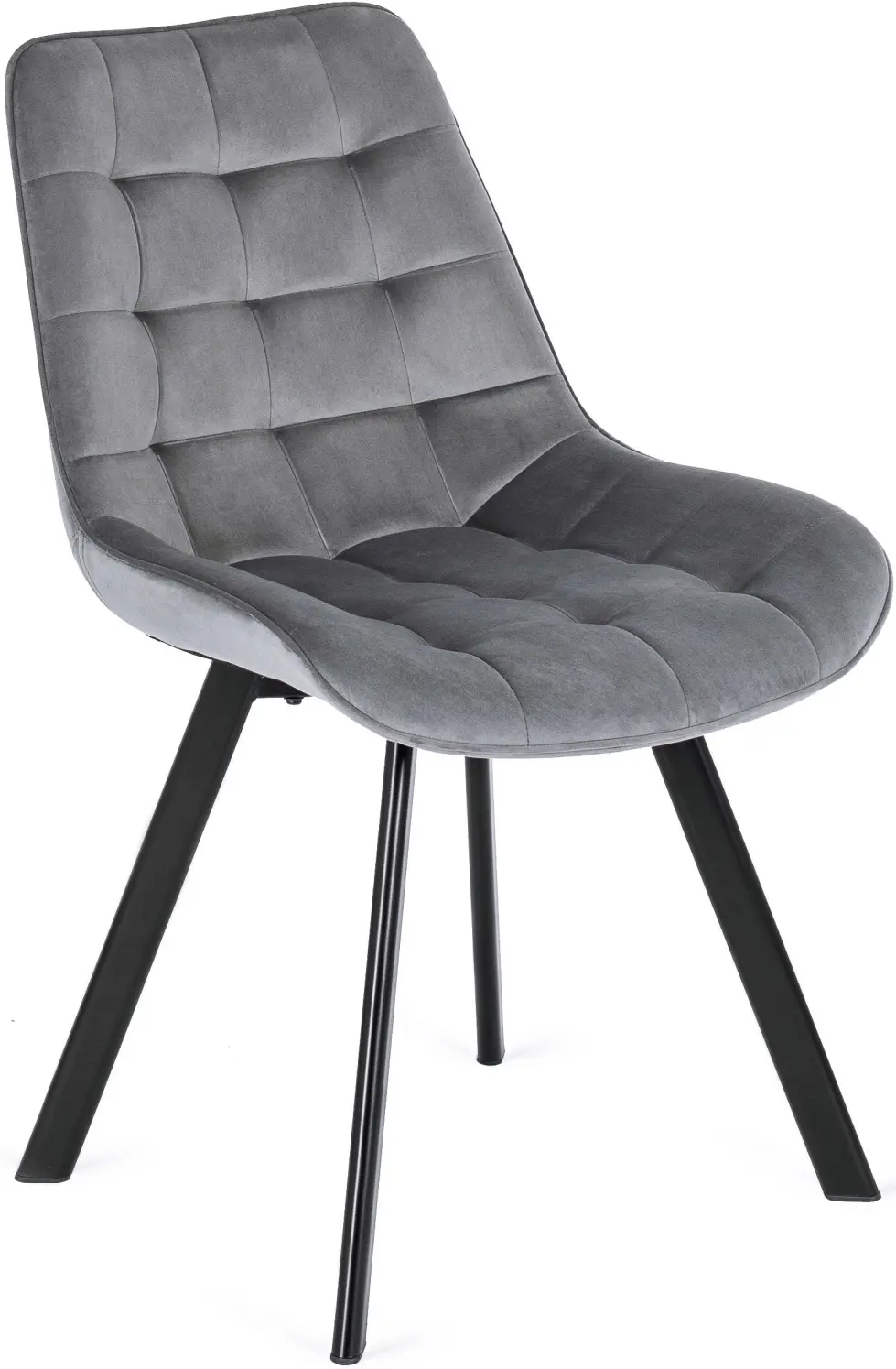 Обеденный набор 1+4 Mebel Elite Clark 120/160 Rick (Black/Grey) - 7