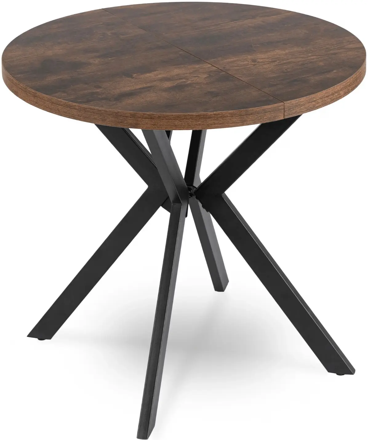 Обеденный набор 1+4 Mebel Elite Dorian 80/160 Lucky (Rustic Oak/Black/Grey) - 2