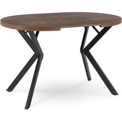 Обеденный набор 1+4 Mebel Elite Dorian 80/160 Lucky (Rustic Oak/Black/Grey) Thumb