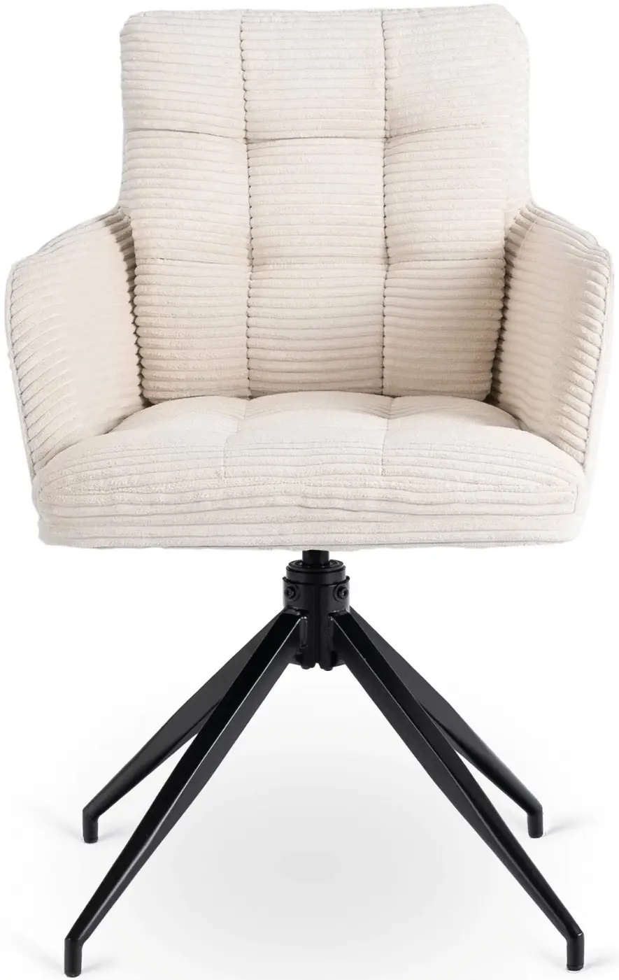 Обеденный набор 1+4 Mebel Elite Hampton 160/240 Akita (Walnut/Black/Cream) - 9