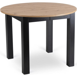 Обеденный набор 1+4 Mebel Elite Harry 102/142 Bari (Artisan Oak/Black) Thumb