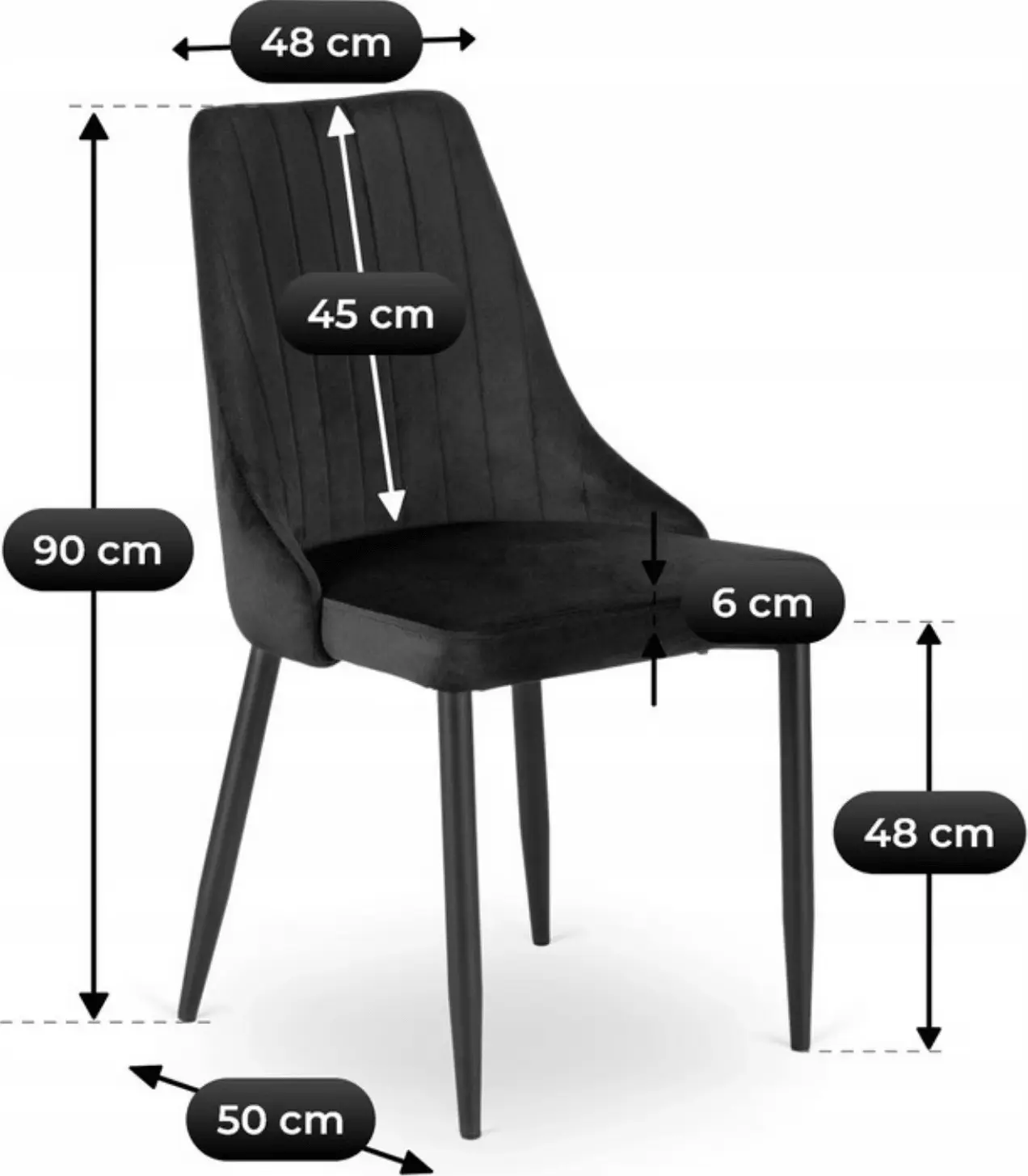 Обеденный набор 1+4 Mebel Elite Harry 102/142 Bari (Artisan Oak/Black) - 9