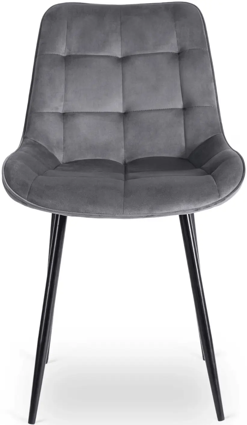 Обеденный набор 1+4 Mebel Elite Harry 102/142 Chris (Craft Oak/Black/Grey) - 5