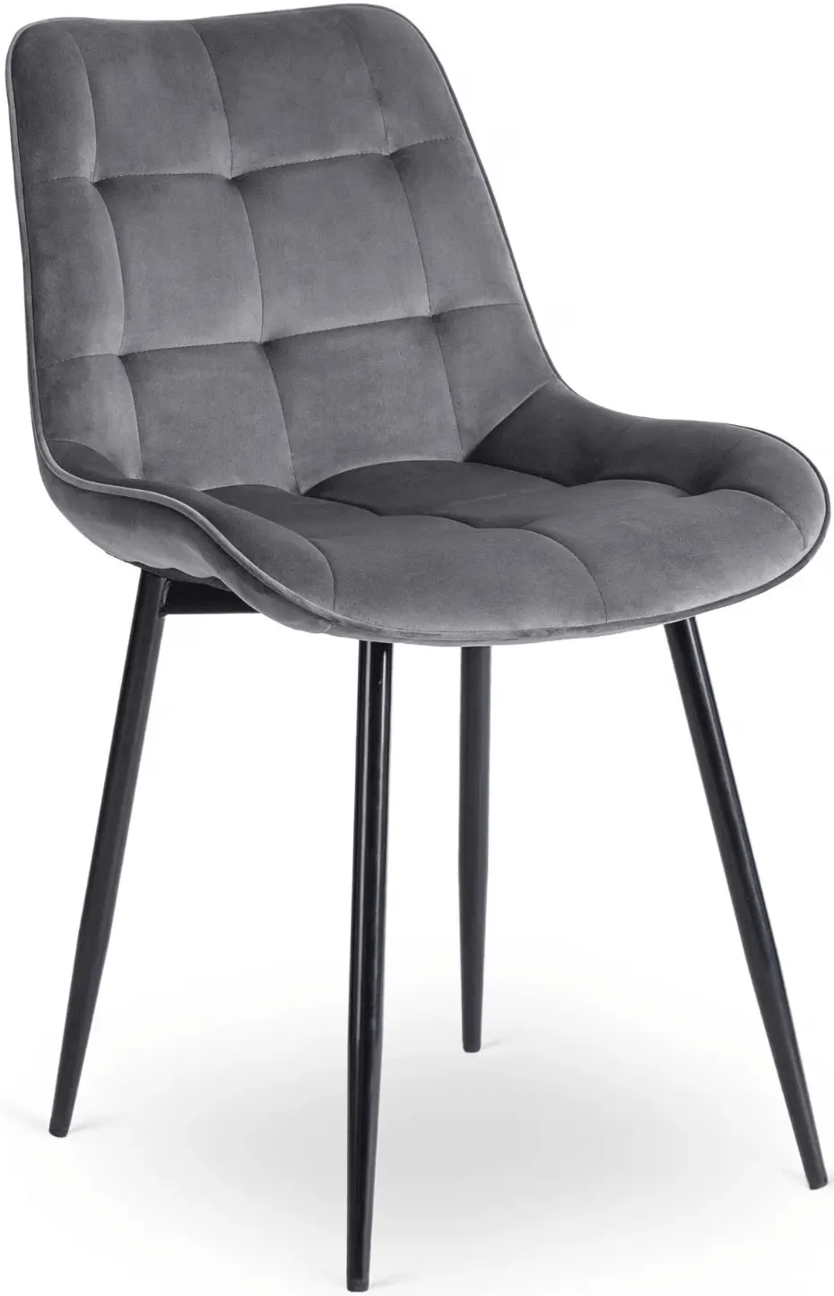 Обеденный набор 1+4 Mebel Elite Harry 102/142 Chris (Craft Oak/Black/Grey) - 6