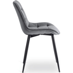 Обеденный набор 1+4 Mebel Elite Harry 102/142 Chris (Craft Oak/Black/Grey) Thumb