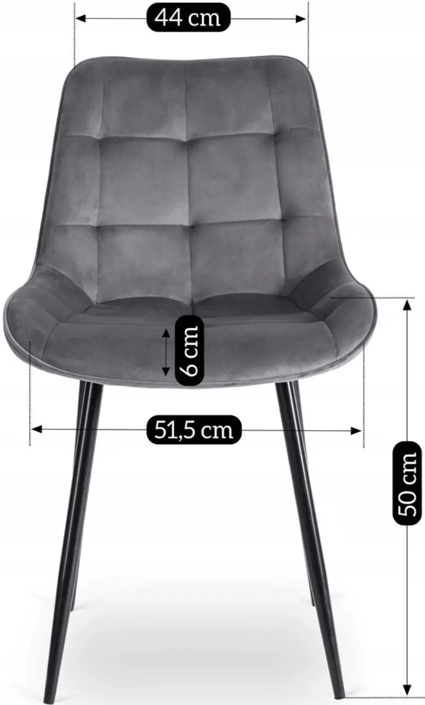 Обеденный набор 1+4 Mebel Elite Harry 102/142 Chris (Craft Oak/Black/Grey) - 9