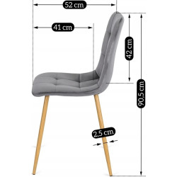 Обеденный набор 1+4 Mebel Elite Harry 102/142 Fredy (Artisan Oak/Grey) Thumb