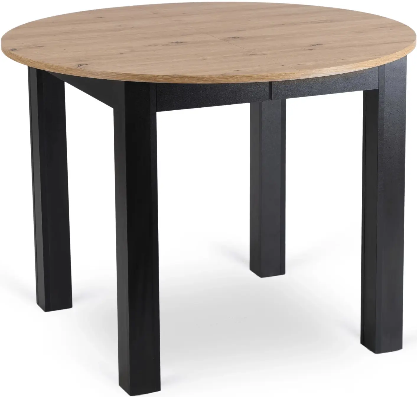 Обеденный набор 1+4 Mebel Elite Harry 102/142 Peru (Artisan Oak/Black) - 2