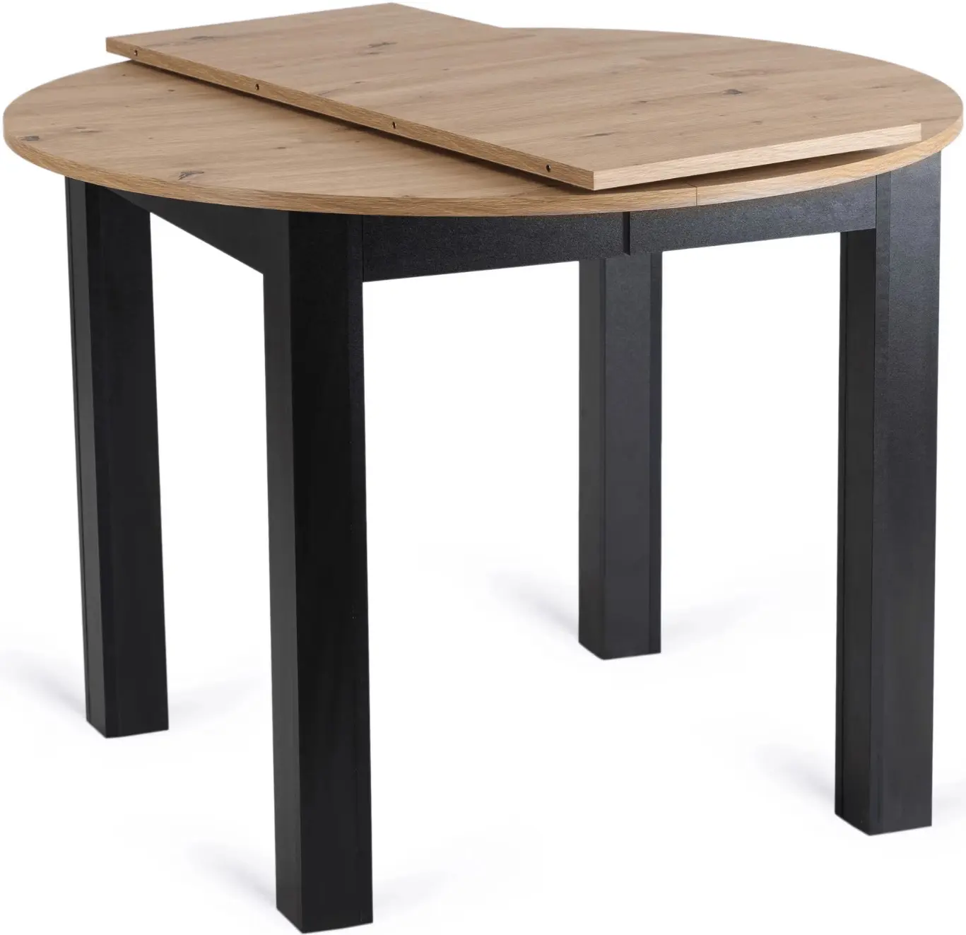 Обеденный набор 1+4 Mebel Elite Harry 102/142 Peru (Artisan Oak/Black) - 3
