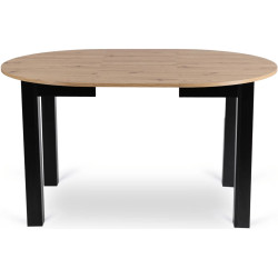 Обеденный набор 1+4 Mebel Elite Harry 102/142 Peru (Artisan Oak/Black) Thumb