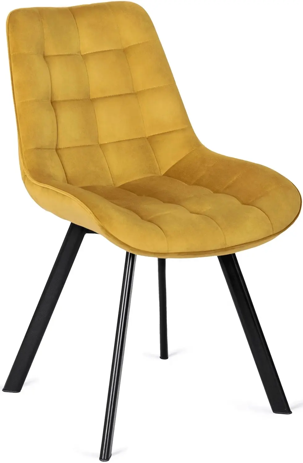 Обеденный набор 1+4 Mebel Elite Harry 102/142 Rick (Craft Oak/Black/Mustard) - 5