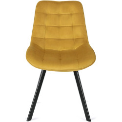 Обеденный набор 1+4 Mebel Elite Harry 102/142 Rick (Craft Oak/Black/Mustard) Thumb