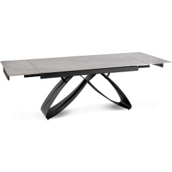 Обеденный набор 1+4 Mebel Elite Luigi 160/240 Paul (Grey Marble/Black/Dark Grey) Thumb