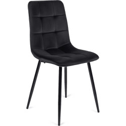 Обеденный набор 1+4 Mebel Elite Lukas 100/250 Peru (Walnut/Black) Thumb