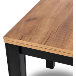 Обеденный набор 1+4 Mebel Elite Max 80/160 Peru (Craft Oak/Black) Thumb
