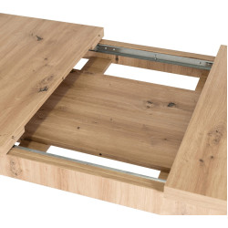 Обеденный набор 1+4 Mebel Elite Skubi 120/160 Rodri (Artisan Oak/Beige) Thumb