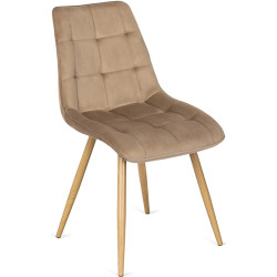 Обеденный набор 1+4 Mebel Elite Skubi 120/160 Rodri (Artisan Oak/Beige) Thumb