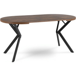 Обеденный набор 1+6 Mebel Elite Dorian 80/160 Lucky (Rustic Oak/Black/Grey) Thumb