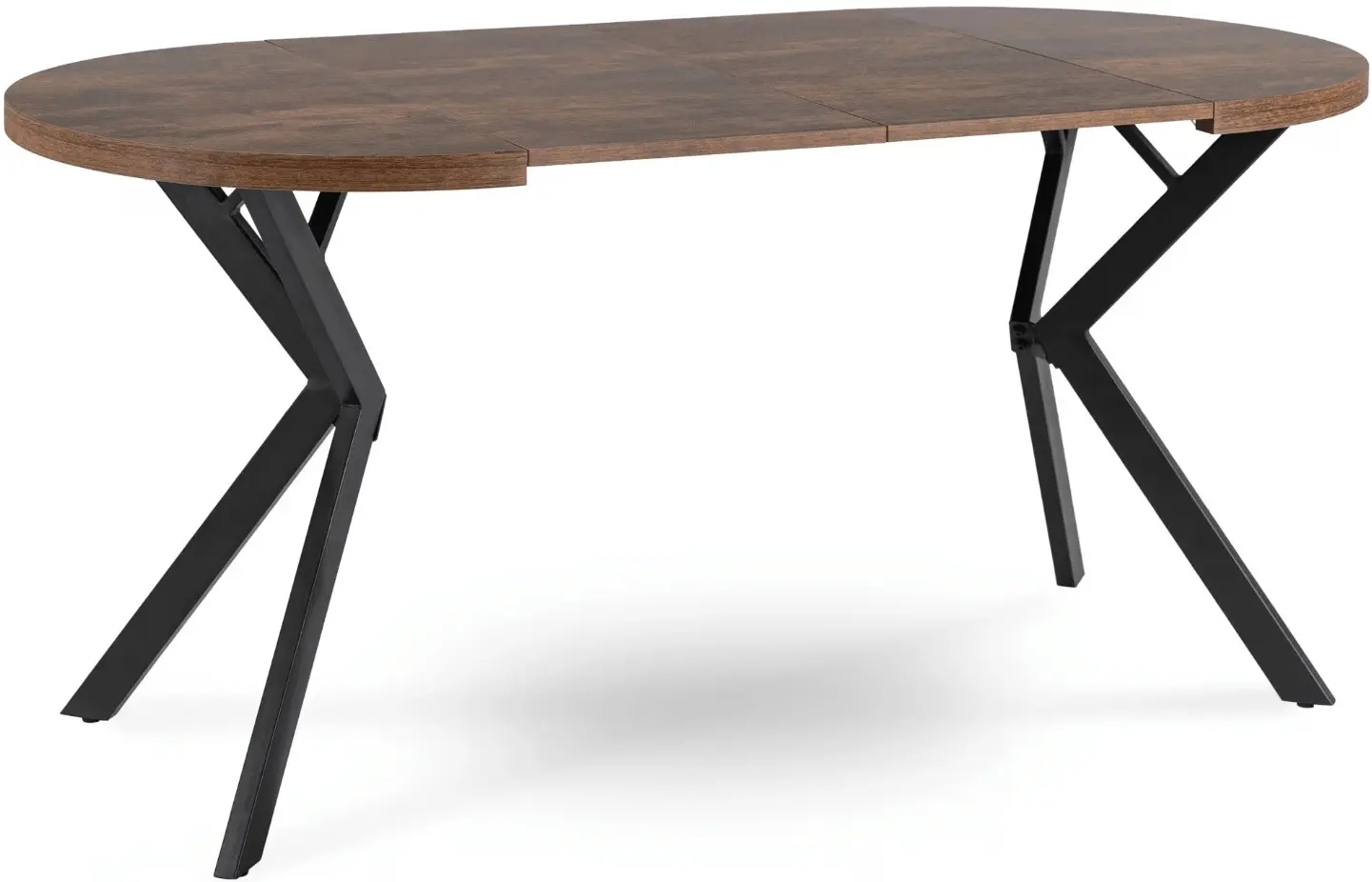 Обеденный набор 1+6 Mebel Elite Dorian 80/160 Lucky (Rustic Oak/Black/Grey) - 5