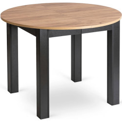 Set masa si scaune 1+6 Mebel Elite Harry 102/142 Chris (Craft Oak/Black/Grey) Thumb