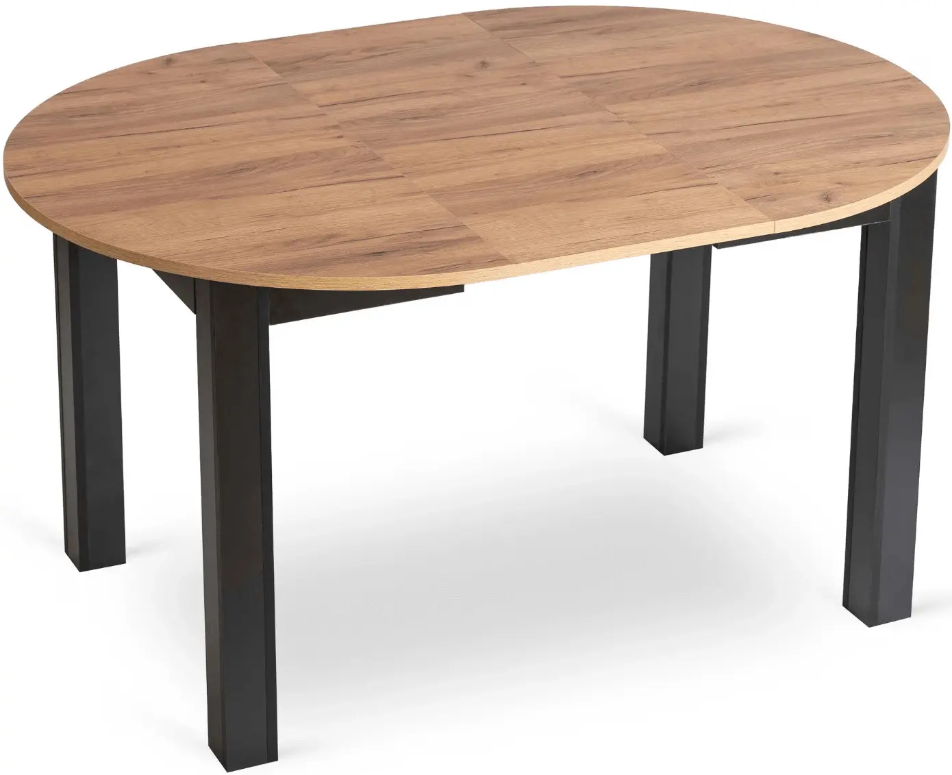 Set masa si scaune 1+6 Mebel Elite Harry 102/142 Chris (Craft Oak/Black/Grey) - 4