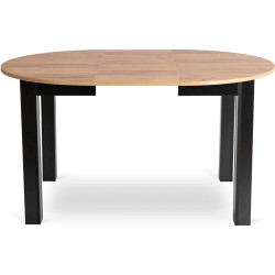 Set masa si scaune 1+6 Mebel Elite Harry 102/142 Chris (Craft Oak/Black/Grey) Thumb