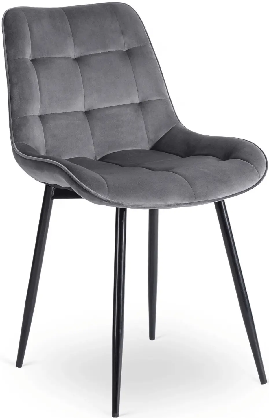 Set masa si scaune 1+6 Mebel Elite Harry 102/142 Chris (Craft Oak/Black/Grey) - 8
