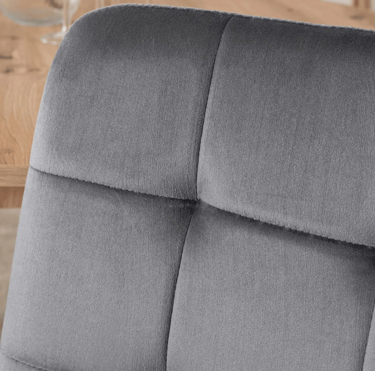 Обеденный набор 1+6 Mebel Elite Harry 102/142 Fredy (Artisan Oak/Grey) - 7