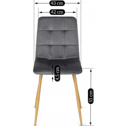 Обеденный набор 1+6 Mebel Elite Harry 102/142 Fredy (Artisan Oak/Grey) Thumb