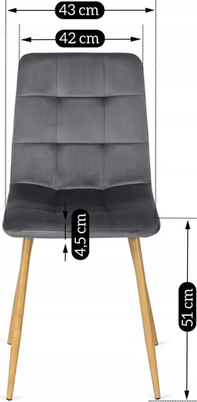 Обеденный набор 1+6 Mebel Elite Harry 102/142 Fredy (Artisan Oak/Grey) - 9
