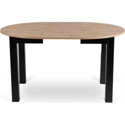 Обеденный набор 1+6 Mebel Elite Harry 102/142 Peru (Artisan Oak/Black) Thumb
