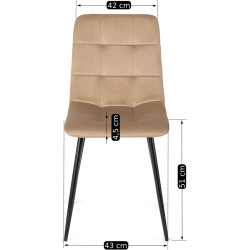 Обеденный набор 1+6 Mebel Elite Harry 102/142 Peru (Craft Oak/Black/Beige) Thumb