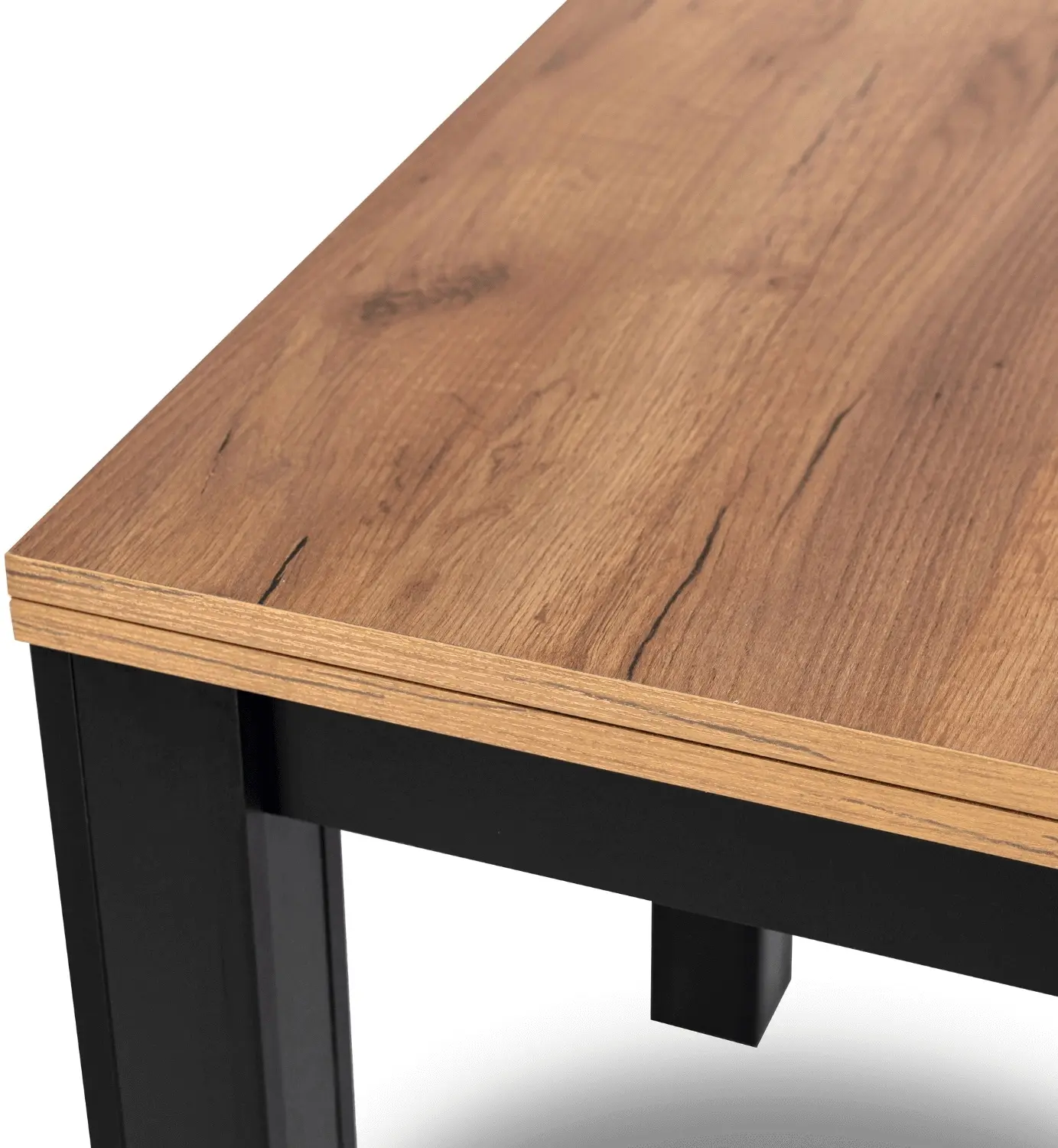 Обеденный набор 1+6 Mebel Elite Max 80/160 Peru (Craft Oak/Black) - 5