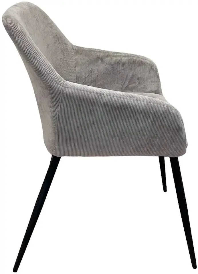 Обеденный набор Modern Slider 140/180x80x80 Craft Oak Gray/Slate Gray + Fabrik Home Sam Светло-серый (1+4)