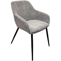 Обеденный набор Modern Slider 140/180x80x80 Craft Oak White/Slate Gray + Fabrik Home Sam Светло-серый (1+4) Thumb