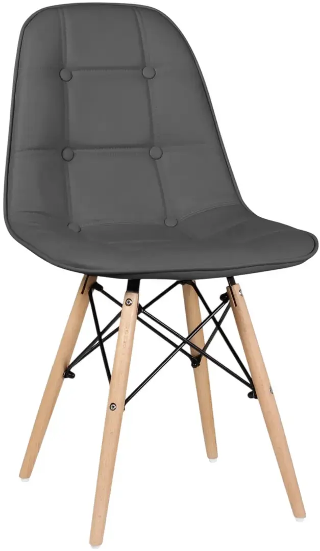 Set de sufragerie Modern Slider 140/180x80x80 Craft Oak White/Slate Gray + Sunrise C-24 PU Gray/Beech (1+4)