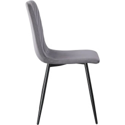 Set de sufragerie Modern Slider 140/180x80x80 Craft Oak White/Slate Gray + Yasen DC 5012 S Grey/Black (1+4) Thumb