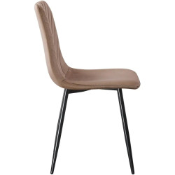 Set de sufragerie Modern Slider 140/180x80x80 Craft Oak White/Slate Gray + Yasen DC 5012 S Golden Brown/Black (1+4) Thumb