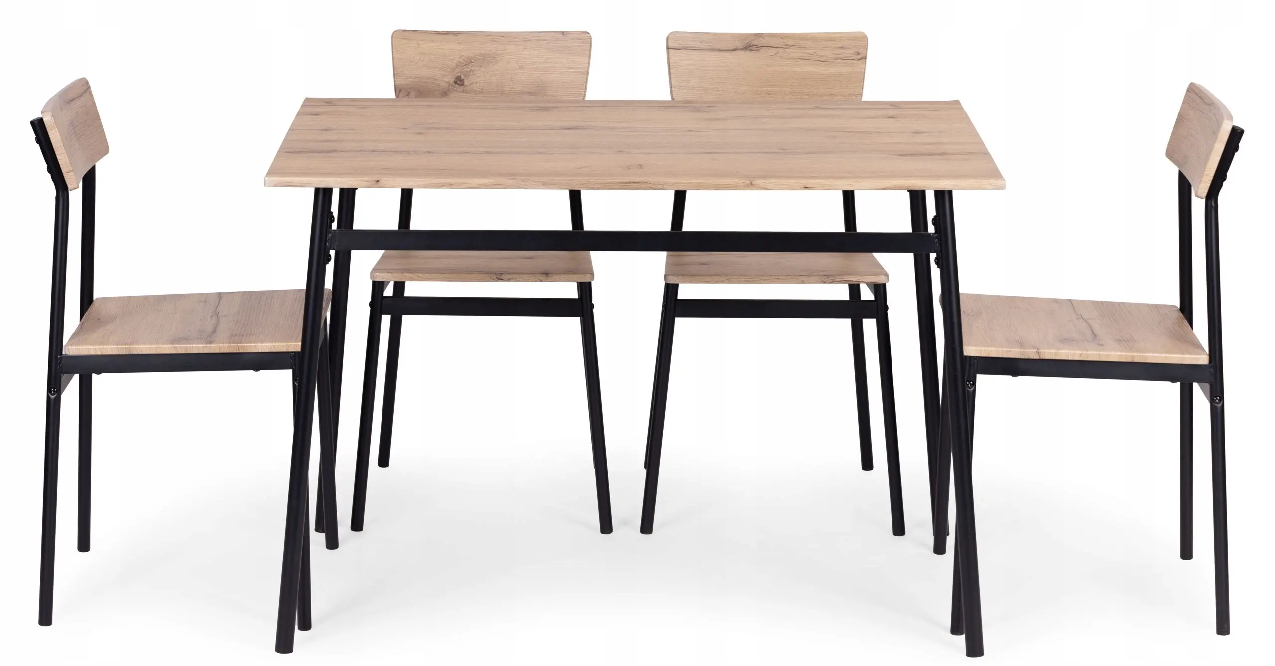 Set de sufragerie Modern Home Malmo 1+4 (Natural/Black)