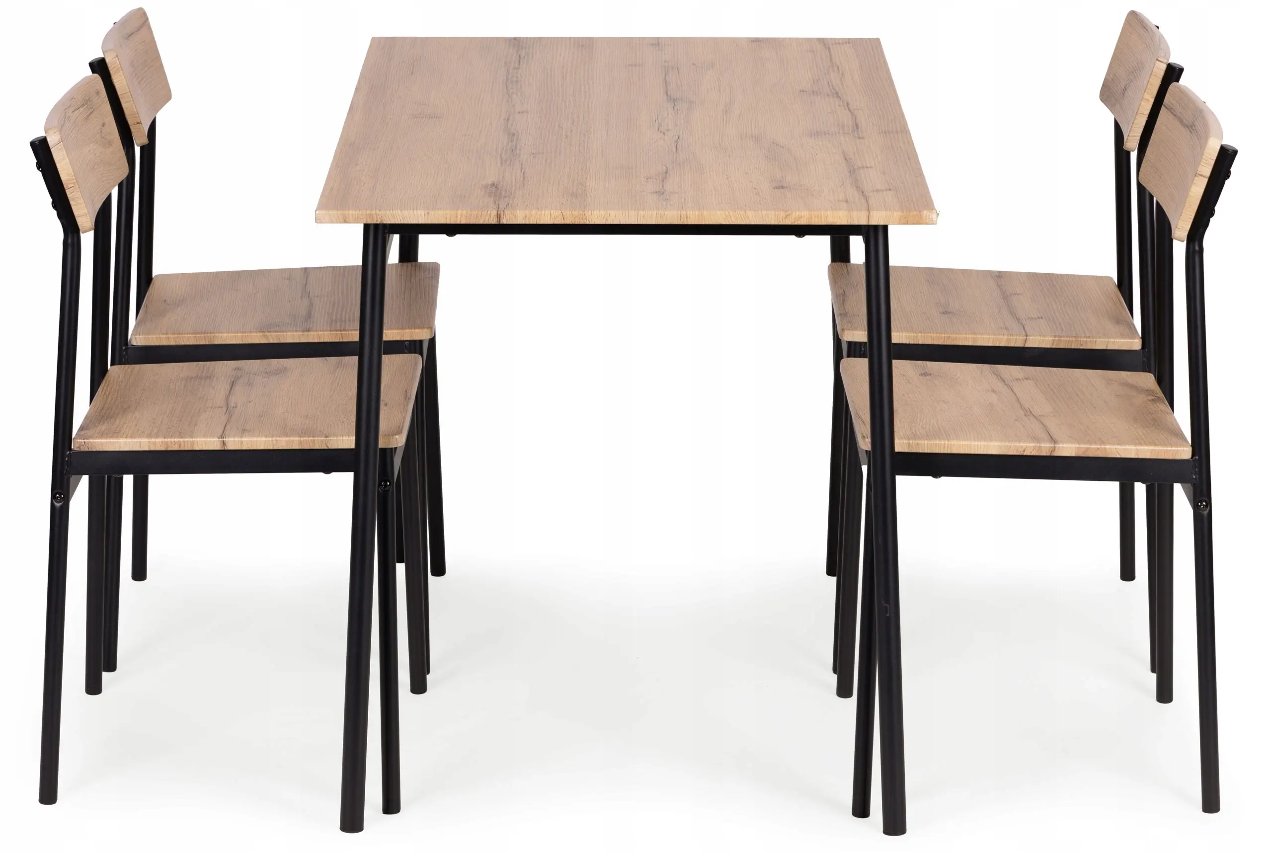 Set de sufragerie Modern Home Malmo 1+4 (Natural/Black)