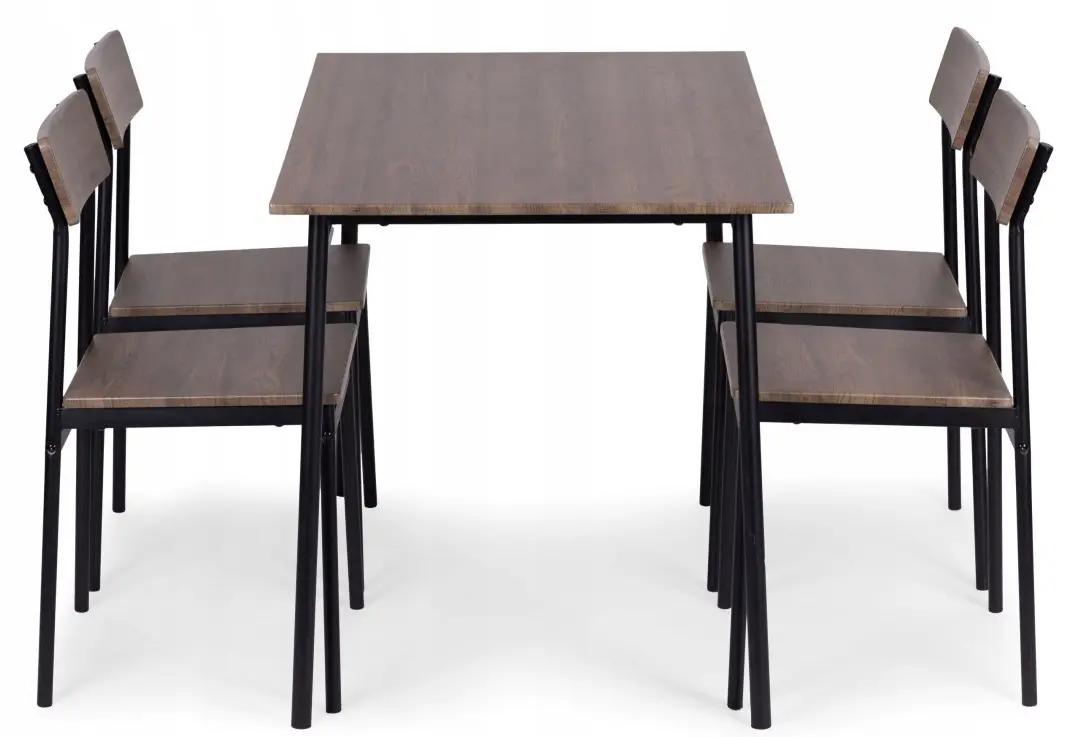Set de sufragerie Modern Home Malmo 1+4 (Brown/Black)