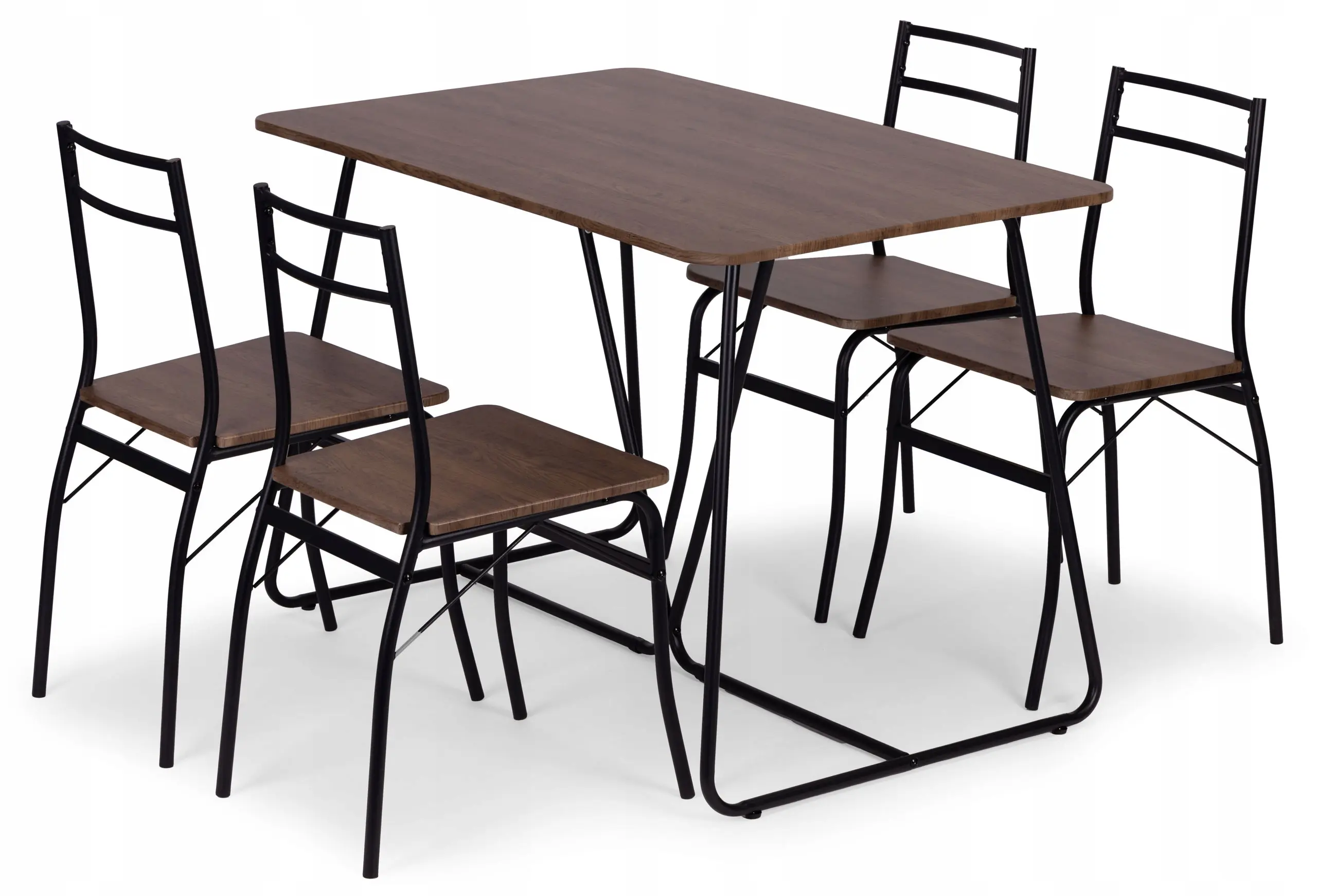 Set de sufragerie Modern Home Paris 1+4 (Brown/Black)