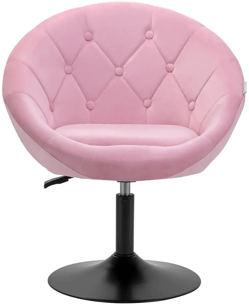 Кресло 4Rico QS-BL12B 150125 Velvet (Pink/Black)