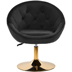 Кресло 4Rico QS-BL12G 148144 Velvet (Black/Gold) Thumb