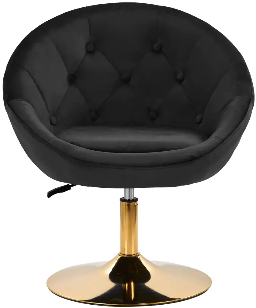 Кресло 4Rico QS-BL12G 148144 Velvet (Black/Gold)