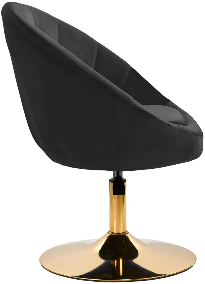 Кресло 4Rico QS-BL12G 148144 Velvet (Black/Gold)